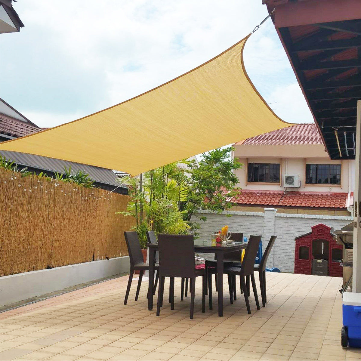 Premium Outdoor Sun Shade Sail Canopy - UV Protection, Water-Resistant, Easy Installation