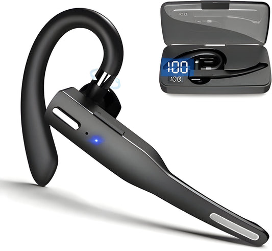 Premium Wireless Bluetooth Headset with Noise Cancelling & Dual Microphone
