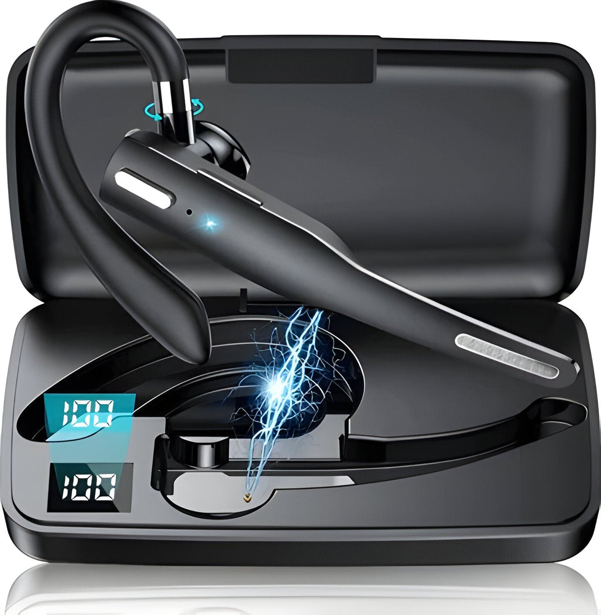 Premium Wireless Bluetooth Headset with Noise Cancelling & Dual Microphone