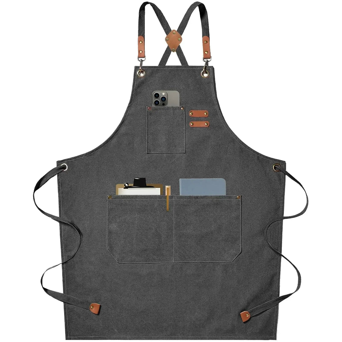 ProWear - Unisex Heavy-Duty Canvas Work Apron with Pockets
