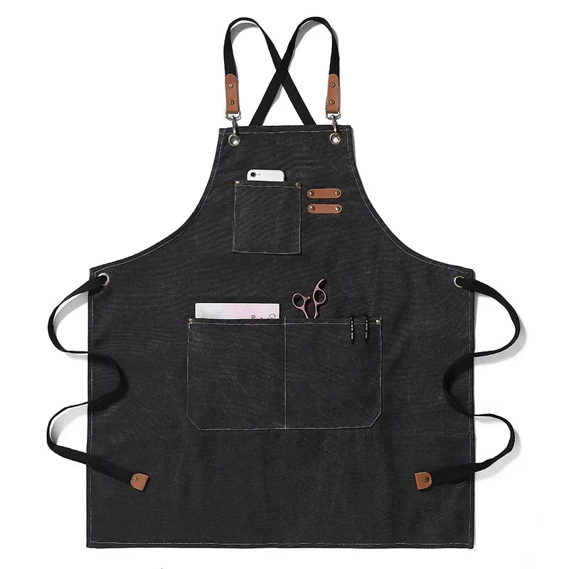 ProWear - Unisex Heavy-Duty Canvas Work Apron with Pockets