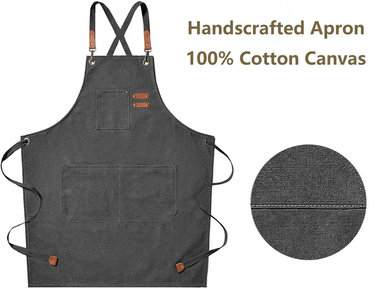 ProWear - Unisex Heavy-Duty Canvas Work Apron with Pockets