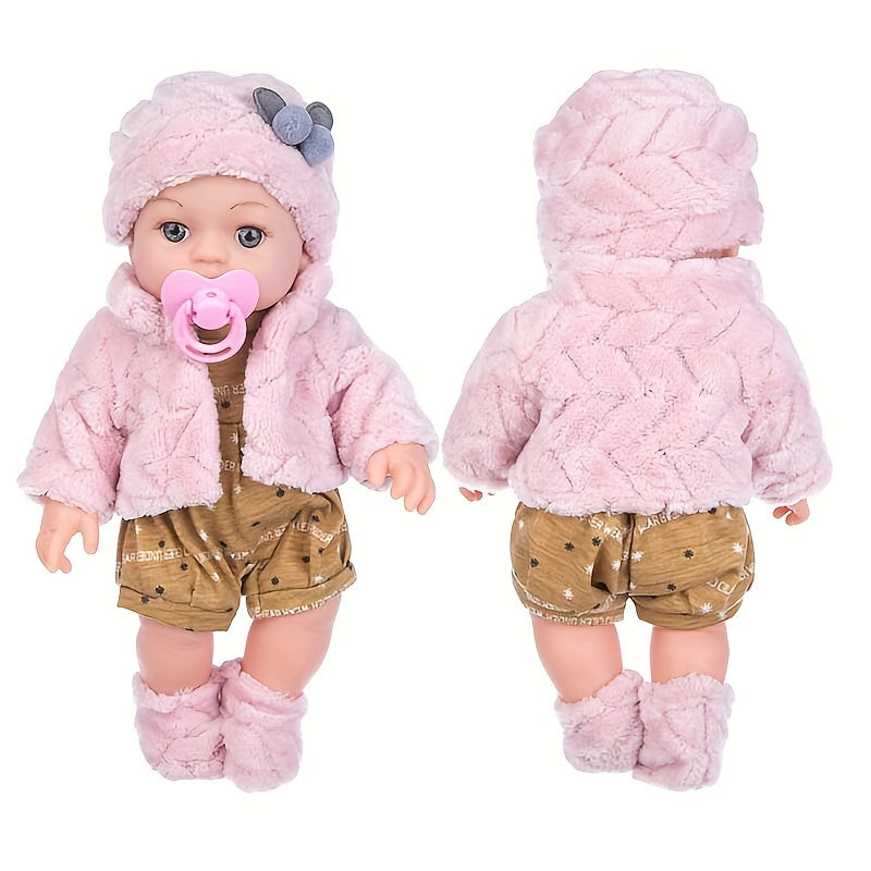 Realistic Silicone Baby Doll - 12-Inch Soft Toy for Kids