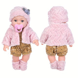 Realistic Silicone Baby Doll - 12-Inch Soft Toy for Kids