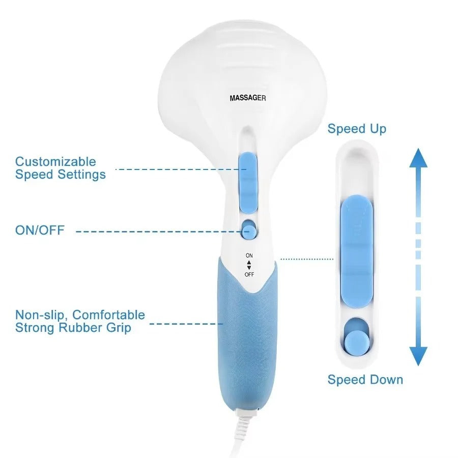 RelaxPro - Handheld Electric Percussion Massager with Dual Heads