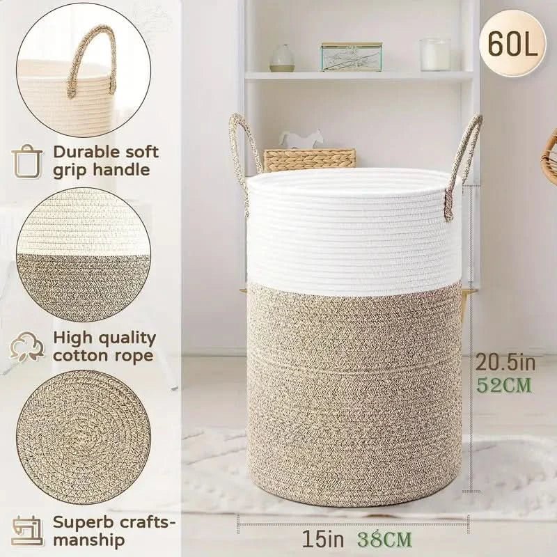 RopeBasket - Stylish Woven Cotton Storage Solution