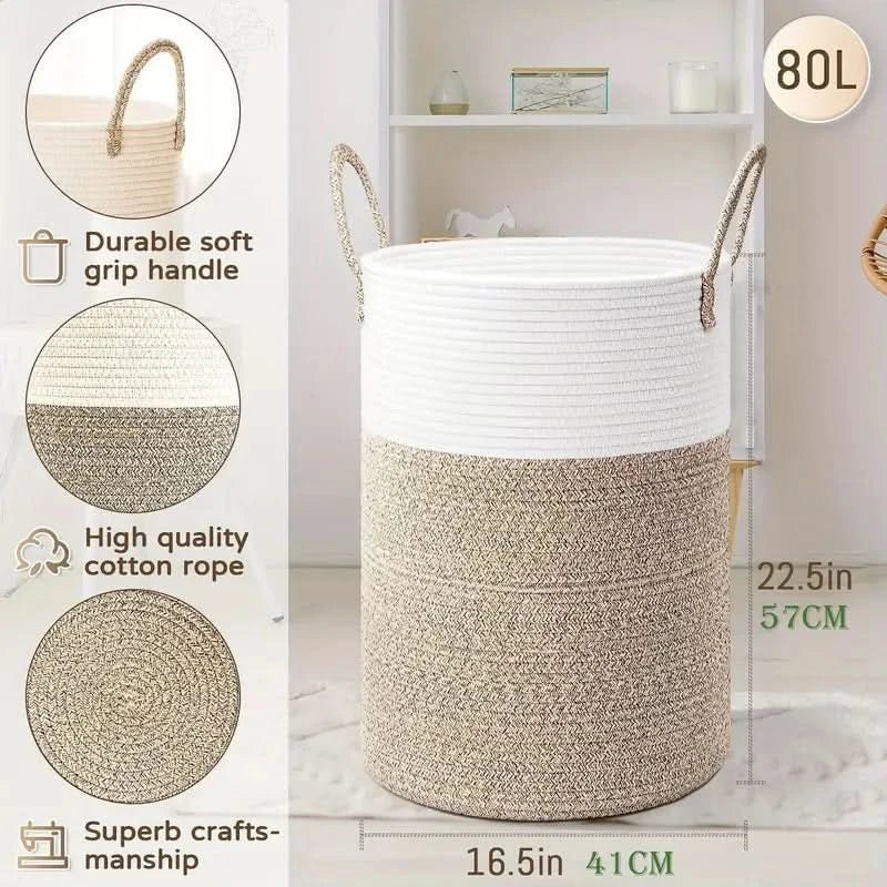 RopeBasket - Stylish Woven Cotton Storage Solution
