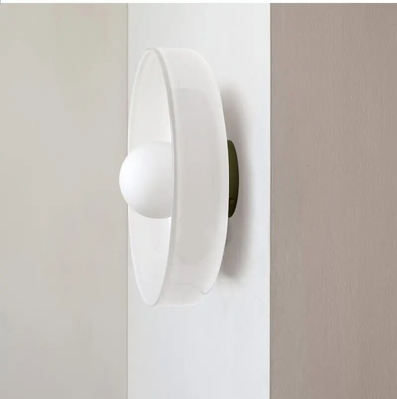 Scandinavian Glass Ceiling Lamp - Modern LED Flush Light Fixture
