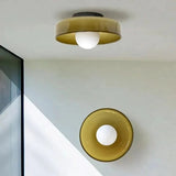 Scandinavian Glass Ceiling Lamp - Modern LED Flush Light Fixture