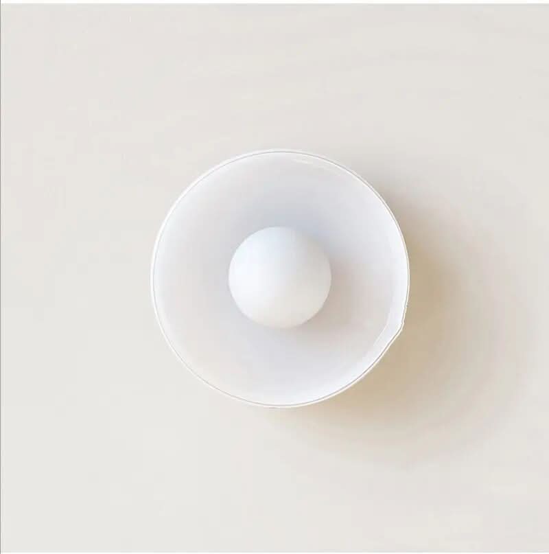 Scandinavian Glass Ceiling Lamp - Modern LED Flush Light Fixture