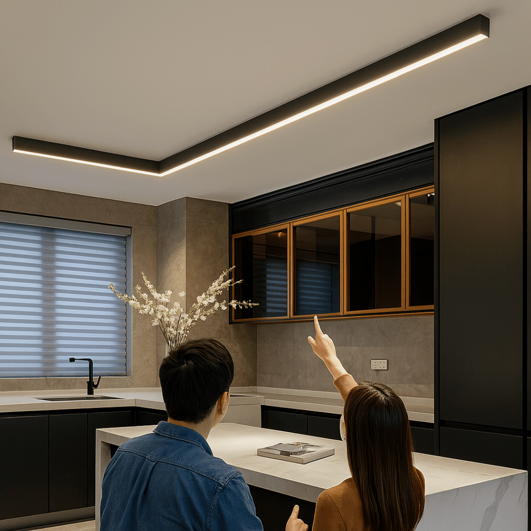 Scandinavian LED Ceiling Light - Energy-Efficient Flush Mount Fixture