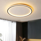 Scandinavian Round LED Ceiling Light Fixture - Dimmable Modern Flush Mount
