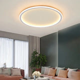Scandinavian Round LED Ceiling Light Fixture - Dimmable Modern Flush Mount