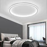 Scandinavian Round LED Ceiling Light Fixture - Dimmable Modern Flush Mount
