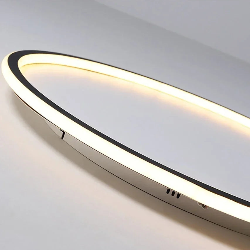Scandinavian Round LED Ceiling Light Fixture - Dimmable Modern Flush Mount