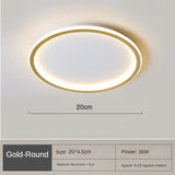 Scandinavian Round LED Ceiling Light Fixture - Dimmable Modern Flush Mount