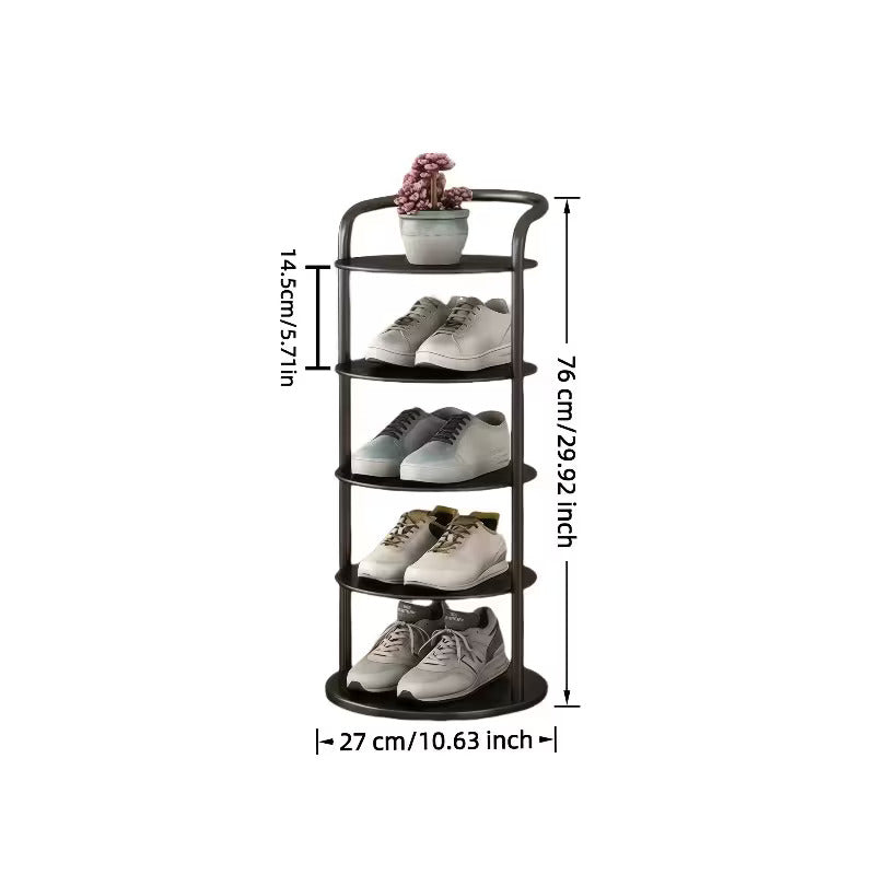 Space-Saving Vertical Shoe Rack - Open Shoe Storage Organizer for Small Spaces