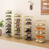 Space-Saving Vertical Shoe Rack - Open Shoe Storage Organizer for Small Spaces