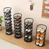 Space-Saving Vertical Shoe Rack - Open Shoe Storage Organizer for Small Spaces