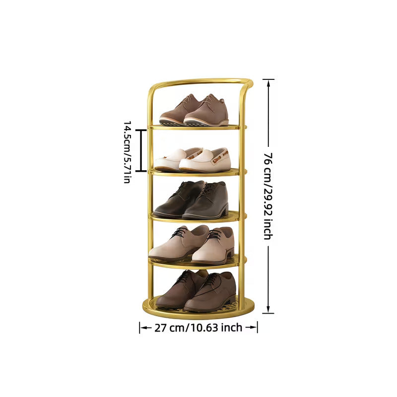 Space-Saving Vertical Shoe Rack - Open Shoe Storage Organizer for Small Spaces