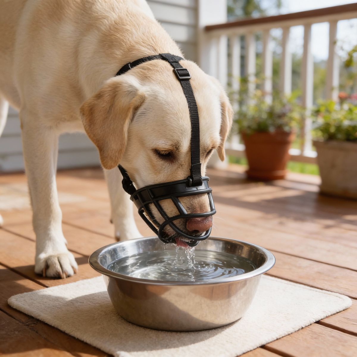SecureFit Soft Muzzle for Dogs - Adjustable Dog Muzzle for Small to Large Breeds