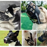 SecureFit Soft Muzzle for Dogs - Adjustable Dog Muzzle for Small to Large Breeds