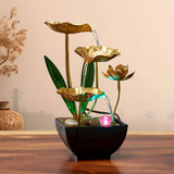 Serene Lotus - Compact Indoor Fountain with LED Lighting