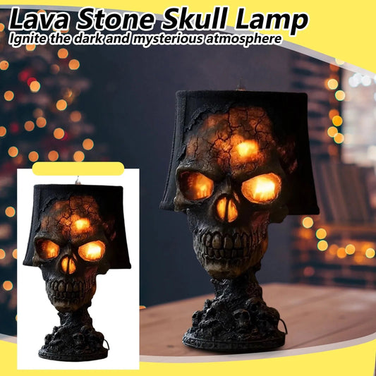 SkullFire - Gothic LED Table Lamp with Eerie Glow