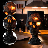 SkullFire - Gothic LED Table Lamp with Eerie Glow