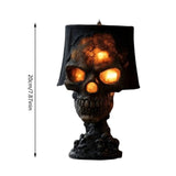 SkullFire - Gothic LED Table Lamp with Eerie Glow