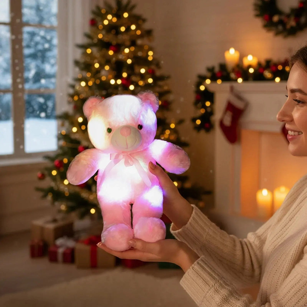Slumblr - LED Color Changing Plush Teddy Bear for Kids
