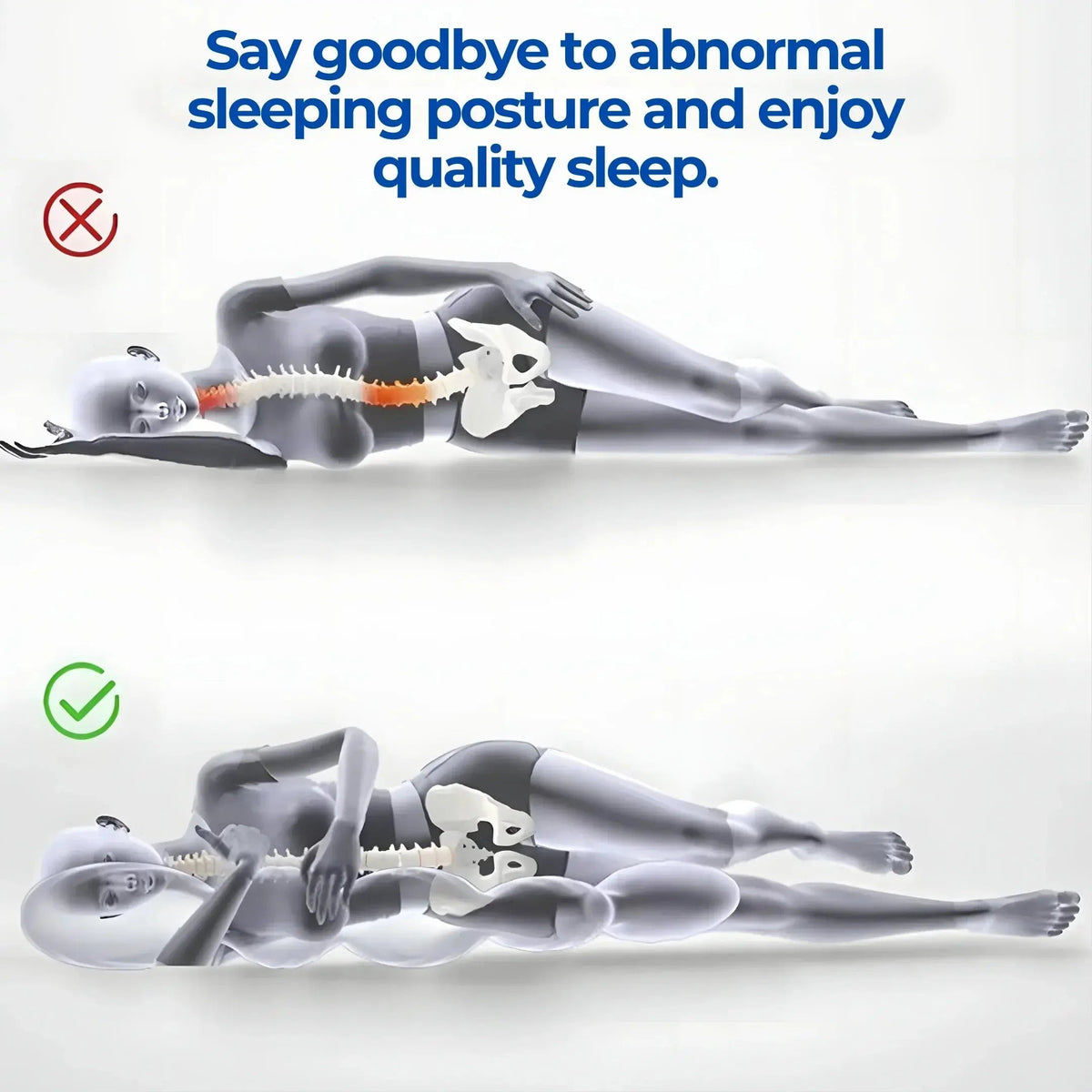 Memory Foam Body Pillow for Side Sleepers