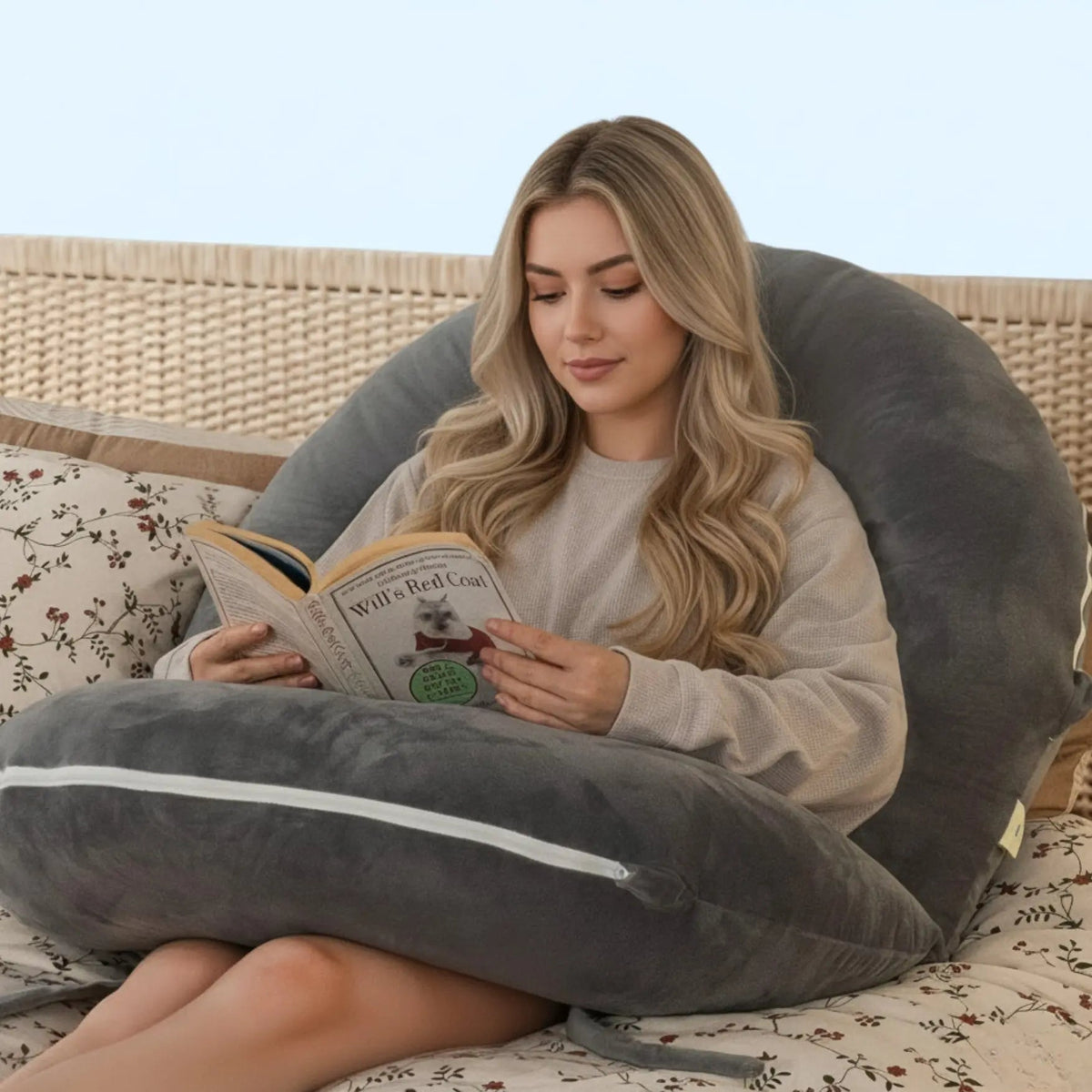Slumblr - Multi-Functional Reading Pillow for Ultimate Comfort