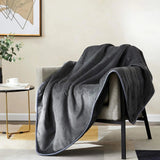 Reversible Flannel & Sherpa Bond Blanket for Cozy Comfort