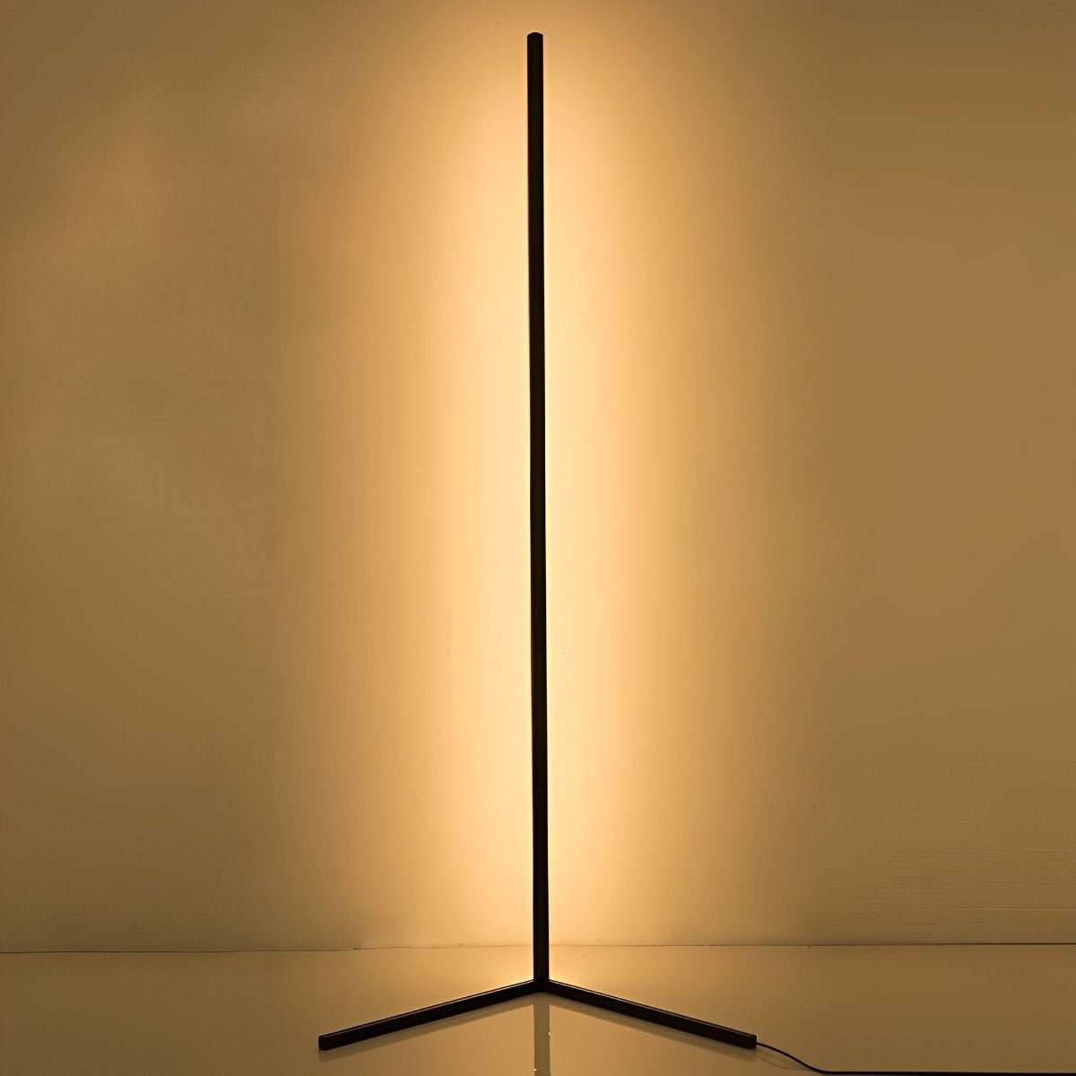 Smart RGB Corner Floor Lamp with Music Sync & Remote Control