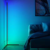 Smart RGB Corner Floor Lamp with Music Sync & Remote Control