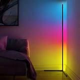 Smart RGB Corner Floor Lamp with Music Sync & Remote Control