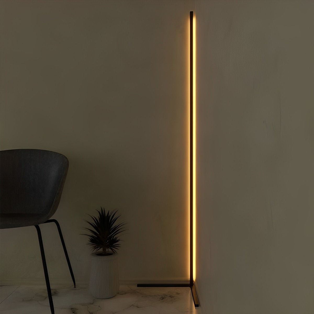 Smart RGB Corner Floor Lamp with Music Sync & Remote Control