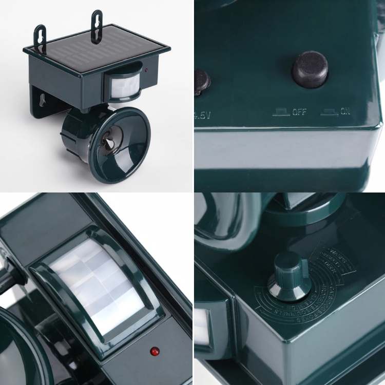 Smart Ultrasonic Bird Repeller - Solar-Powered Pigeon Deterrent