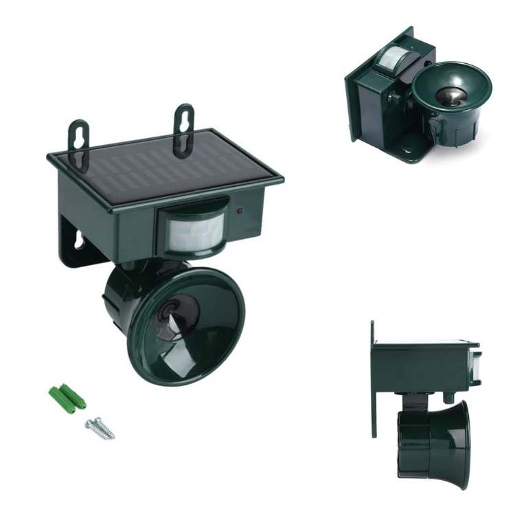 Smart Ultrasonic Bird Repeller - Solar-Powered Pigeon Deterrent