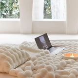 SnuggleSoft Fleece Blanket - Reversible Fluffy Throw for All-Season Comfort