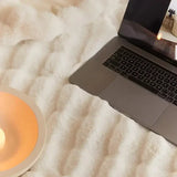 SnuggleSoft Fleece Blanket - Reversible Fluffy Throw for All-Season Comfort
