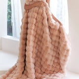 SnuggleSoft Fleece Blanket - Reversible Fluffy Throw for All-Season Comfort