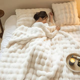 SnuggleSoft Fleece Blanket - Reversible Fluffy Throw for All-Season Comfort