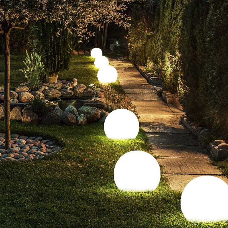 SphereBright - Weatherproof Outdoor LED Garden Lamp with Remote Control