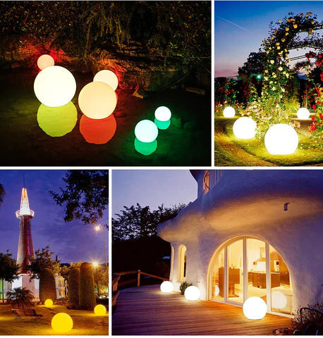SphereBright - Weatherproof Outdoor LED Garden Lamp with Remote Control
