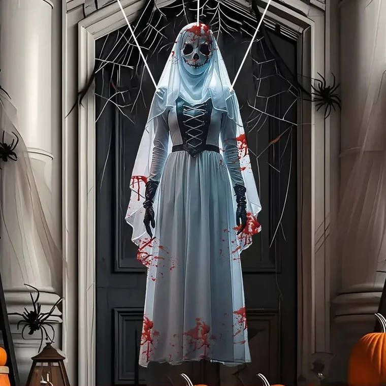 Spooky Bride - 39.5-Inch Scary Halloween Decoration for Indoor & Outdoor Use