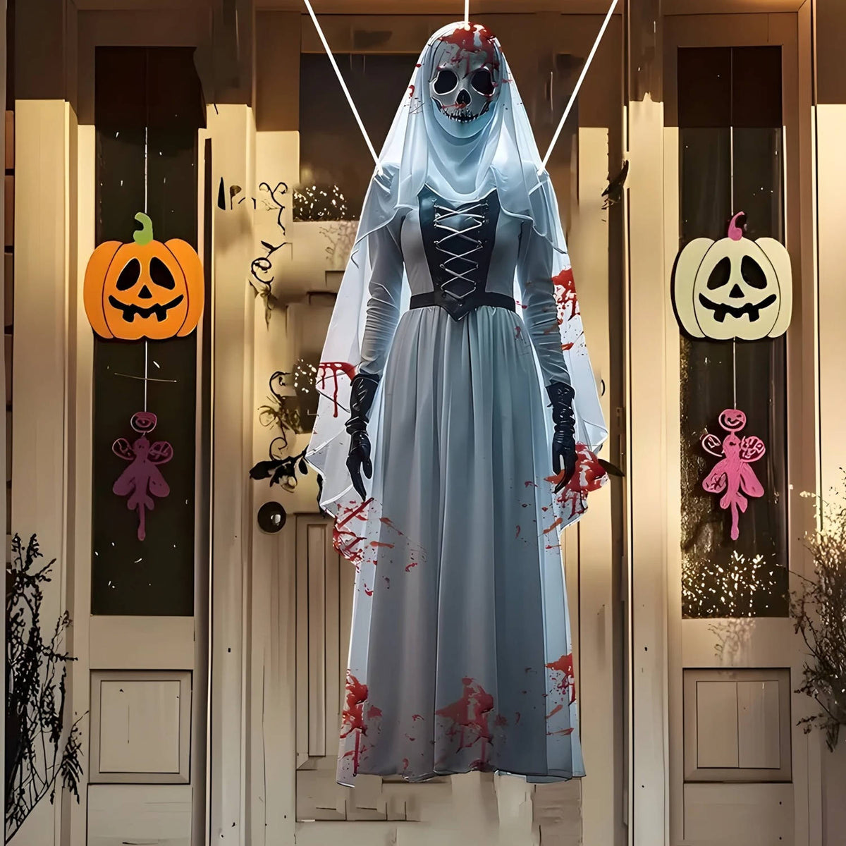 Spooky Bride - 39.5-Inch Scary Halloween Decoration for Indoor & Outdoor Use