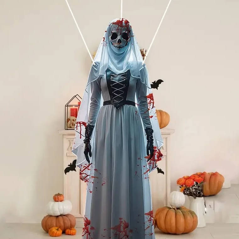 Spooky Bride - 39.5-Inch Scary Halloween Decoration for Indoor & Outdoor Use