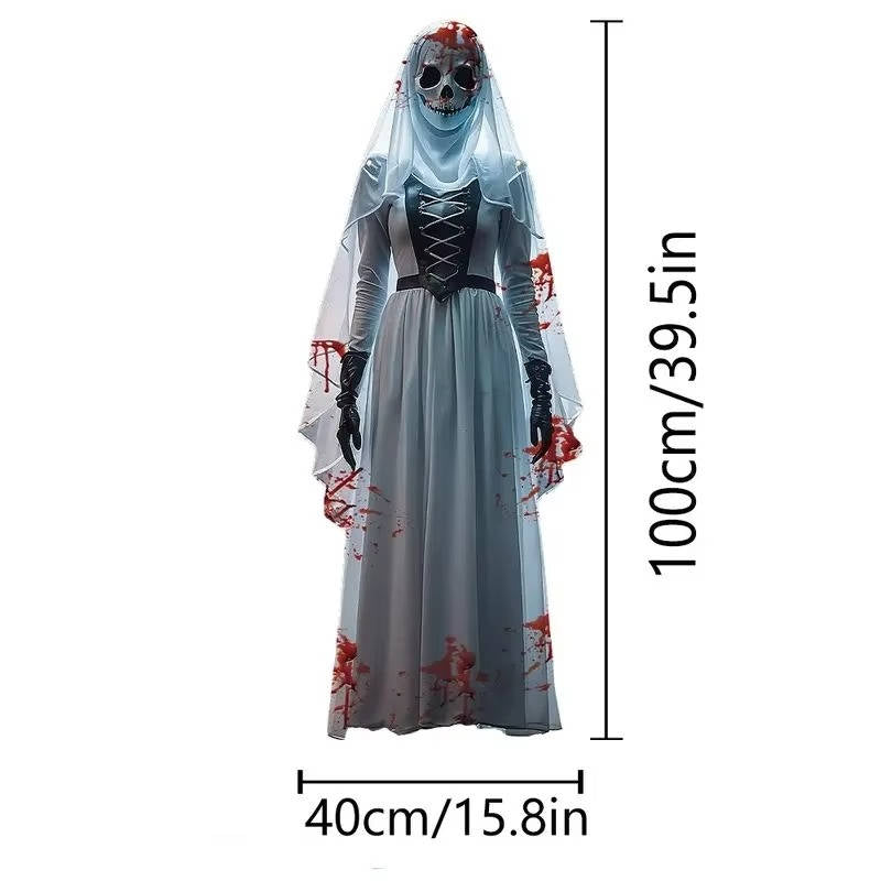 Spooky Bride - 39.5-Inch Scary Halloween Decoration for Indoor & Outdoor Use
